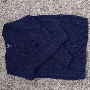 Gap navy cable knit sweater